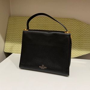 Valentino Black Flap Handbag Medium